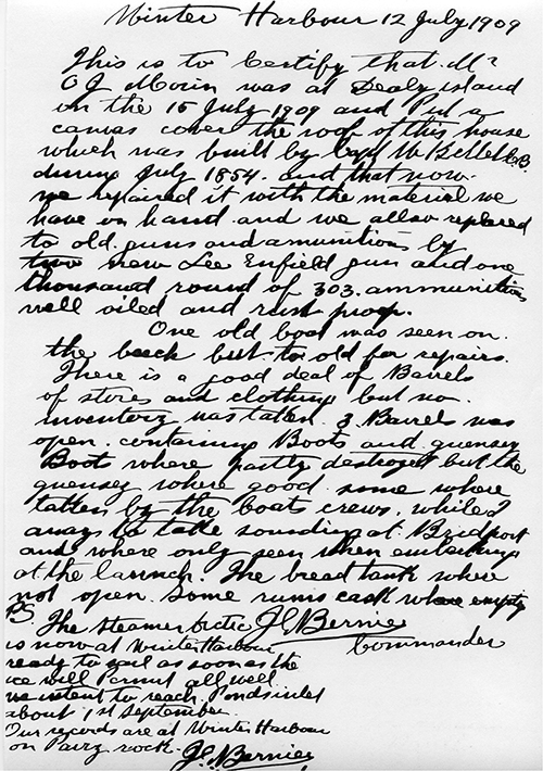Bernier's Proclamation